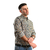 Camisa estampada E6 floreada 100% Algodón cuello italiano - Palabra Santa