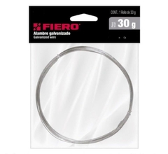 ALAMBRE GALVANIZADO CAL.16 30GR (2MT APROX) MOD.ALG-160B FIERO