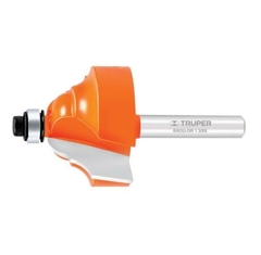 BROCA (FRESA) DOBLE ROMANA CON BALERO CORTE 1 3/8" LARGO 22mm PARA ROUTER (FRESADORA) MOD.BROU-DR1-3/8X TRUPER