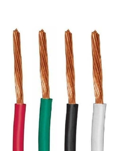 CABLE ELECTRICO 1 POLO (HILO) CALIBRE 12 COLOR BLANCO MOD.CAB-12B VOLTECK 1 METRO