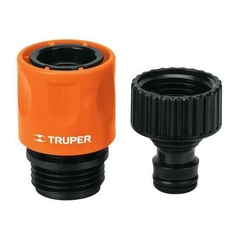 CONECTOR RAPIDO ABS (SISTEMA CLICK) PARA LLAVE (VALVULA) DE JARDIN MOD.CLICK-GR TRUPER