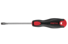 DESARMADOR PLANO 5/16"x10" MANGO COMFORT GRIP MOD.DR-5/16X10BP PRETUL