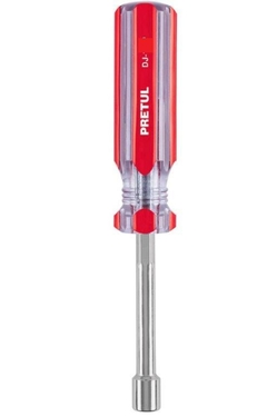 DESARMADOR PUNTA DE CAJA (HEXAGONAL) 5/16" MANGO DE PVC MOD.DJ-5/16P PRETUL