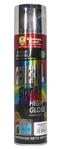 PINTURA EN AEROSOL CROMO 400ML GENERAL PAINT