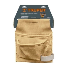 PORTAHERRAMIENTAS DE 100% CARNAZA CON CINTURON CON 6 COMPARTIMIENTOS MOD.POCA-6/POHE-10C TRUPER