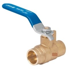 VALVULA ESFERA (DE PASO) SOLDABLE, LATON 200PSI 1" MOD.ESSO-1 FOSET