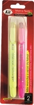 MARCA TEXTO KIT GEL PROFISSIONAL C/2 AMARELO/ROSA - Biamix Acessórios e Papelaria