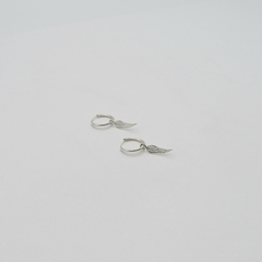 AROS CUBANOS PLATA FINO N°000 CON DIJE ALA