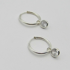 AROS CUBANOS PLATA COMUN N°0 CON DIJE CUBIC