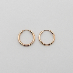 AROS CUBANOS PLATA ROSE/DORADOS N°00