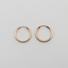 AROS CUBANOS PLATA ROSE/DORADOS N°0