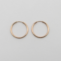 AROS CUBANOS PLATA ROSE/DORADOS N°1