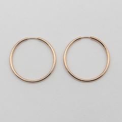 AROS CUBANOS PLATA ROSE/DORADOS N°3