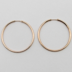 AROS CUBANOS PLATA ROSE/DORADOS N°4
