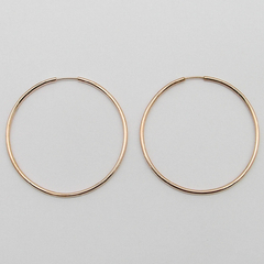 AROS CUBANOS PLATA ROSE/DORADOS N°6