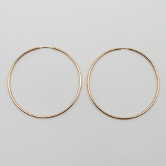 AROS CUBANOS PLATA ROSE/DORADOS N°7