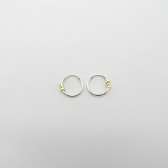 AROS CUBANOS PLATA COMUN N°00 CON 1 APLIQUE DE ORO