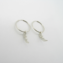 AROS CUBANOS PLATA COMUN N°4 CON DIJE ALA