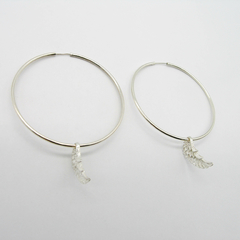 AROS CUBANOS PLATA COMUN N°8 CON DIJE ALA