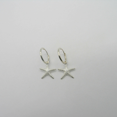 AROS CUBANOS PLATA COMUN N°0 CON DIJE ESTRELLA DE MAR