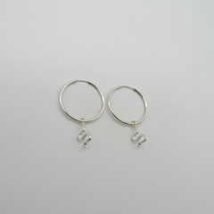 AROS CUBANOS PLATA COMUN N°3 CON DIJE SERPIENTE