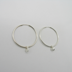 AROS CUBANOS PLATA COMUN N°5 CON DIJE CORAZON INFLADO