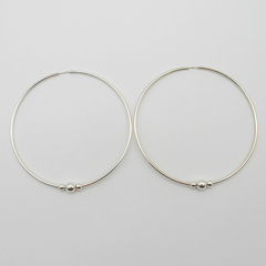 AROS CUBANOS PLATA COMUN N°8 CON 3 BOLITAS