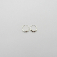 AROS CUBANOS PLATA COMUN N°0 CON 4 BOLITAS