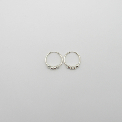 AROS CUBANOS PLATA COMUN N°2 CON 4 BOLITAS