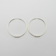 AROS CUBANOS PLATA COMUN N°6 CON 4 BOLITAS