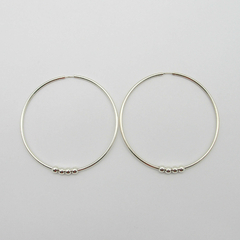 AROS CUBANOS PLATA COMUN N°7 CON 4 BOLITAS