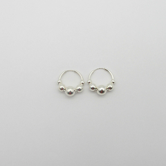 AROS CUBANOS PLATA COMUN N°1 CON 5 BOLITAS
