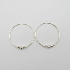 AROS CUBANOS PLATA COMUN N°7 CON 5 BOLITAS