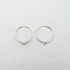 AROS CUBANOS PLATA COMUN N°4 CON 1 BOLA PICADA