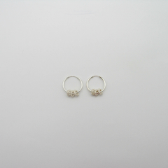 AROS CUBANOS PLATA COMUN N°0 CON 3 DONAS FLOR