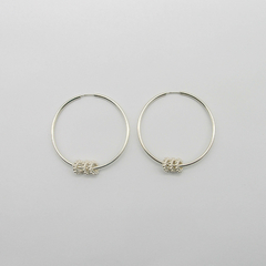AROS CUBANOS PLATA COMUN N°6 CON 3 DONAS FLOR