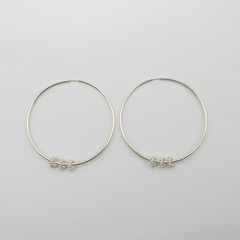 AROS CUBANOS PLATA COMUN N°7 CON 3 DONAS FLOR