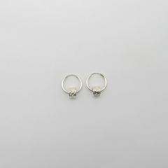 AROS CUBANOS PLATA COMUN N°0 CON TUBO CORAZONES