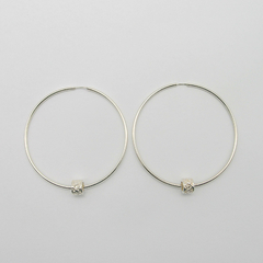 AROS CUBANOS PLATA COMUN N°7 CON TUBO CORAZONES