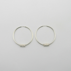 AROS CUBANOS PLATA COMUN N°5 CON TUBO GUARDA GRIEGA
