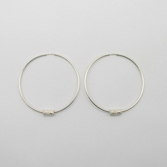 AROS CUBANOS PLATA COMUN N°8 CON TUBO GUARDA GRIEGA