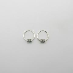 AROS CUBANOS PLATA COMUN N°1 CON TUBO BALI