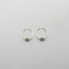 AROS CUBANOS PLATA COMUN N°2 CON TUBO BALI