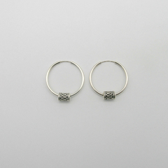 AROS CUBANOS PLATA COMUN N°3 CON TUBO BALI