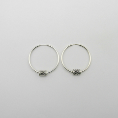 AROS CUBANOS PLATA COMUN N°4 CON TUBO BALI