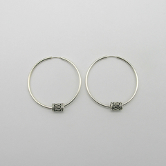 AROS CUBANOS PLATA COMUN N°5 CON TUBO BALI