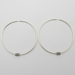 AROS CUBANOS PLATA COMUN N°8 CON TUBO BALI