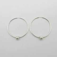 AROS CUBANOS PLATA COMUN N°6 CON TUBO FLORES