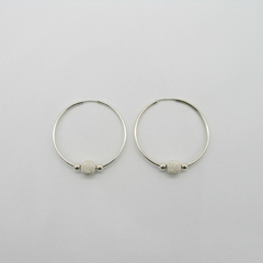 AROS CUBANOS PLATA COMUN N°5 CON 1 BOLA PICADA Y 2 BOLITAS