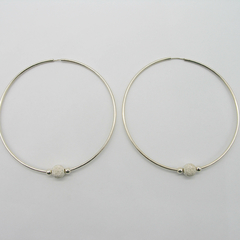 AROS CUBANOS PLATA COMUN N°8 CON 1 BOLA PICADA Y 2 BOLITAS